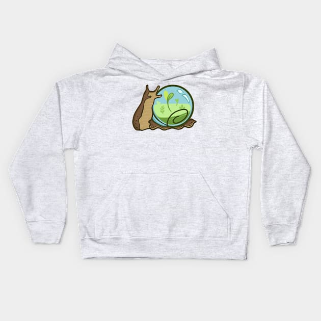 Snail Shell Kids Hoodie by KaijuCupcakes